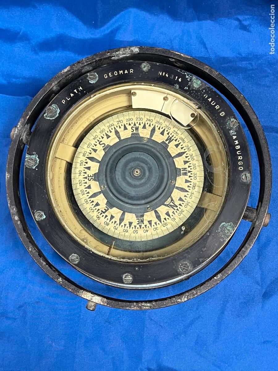 Antig&uuml;edades: ANTIGUA BR&Uacute;JULA COMP&Aacute;S BITACORA GEOMAR PLATH MADRID HAMBURGO