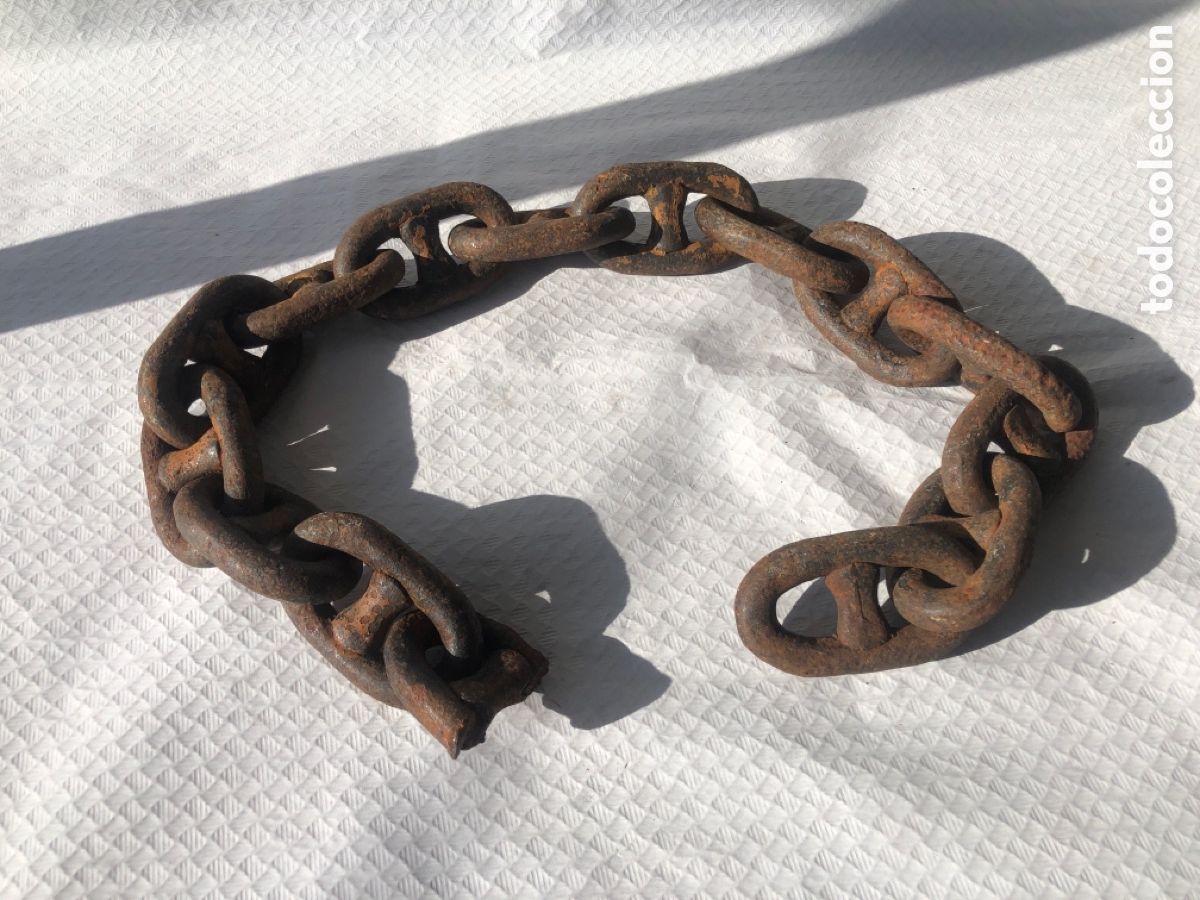 Antig&uuml;edades: Antigua cadena de ancla / fondeo