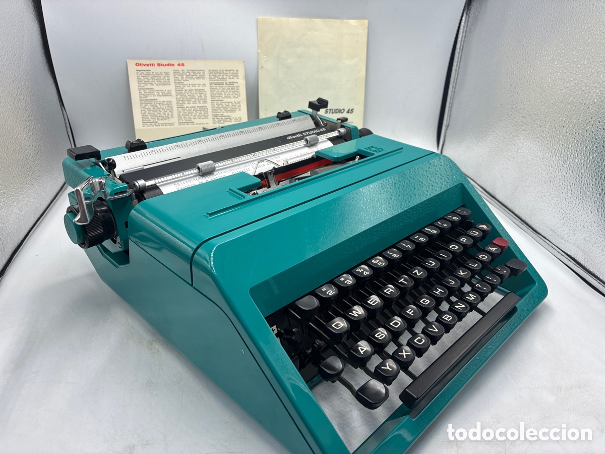 Antig&uuml;edades: M&aacute;quina de Escribir Olivetti Studio 45. - Foto 5