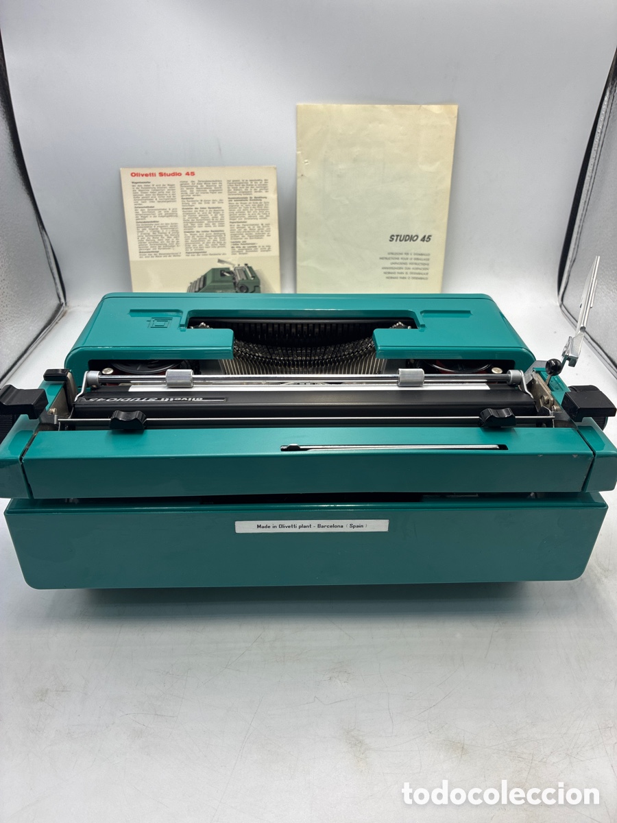 Antig&uuml;edades: M&aacute;quina de Escribir Olivetti Studio 45. - Foto 7