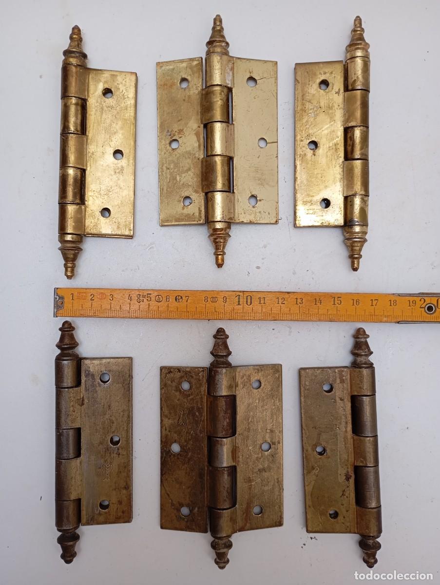 Antig&uuml;edades: 6 BISAGRAS DE BRONCE - Foto 1
