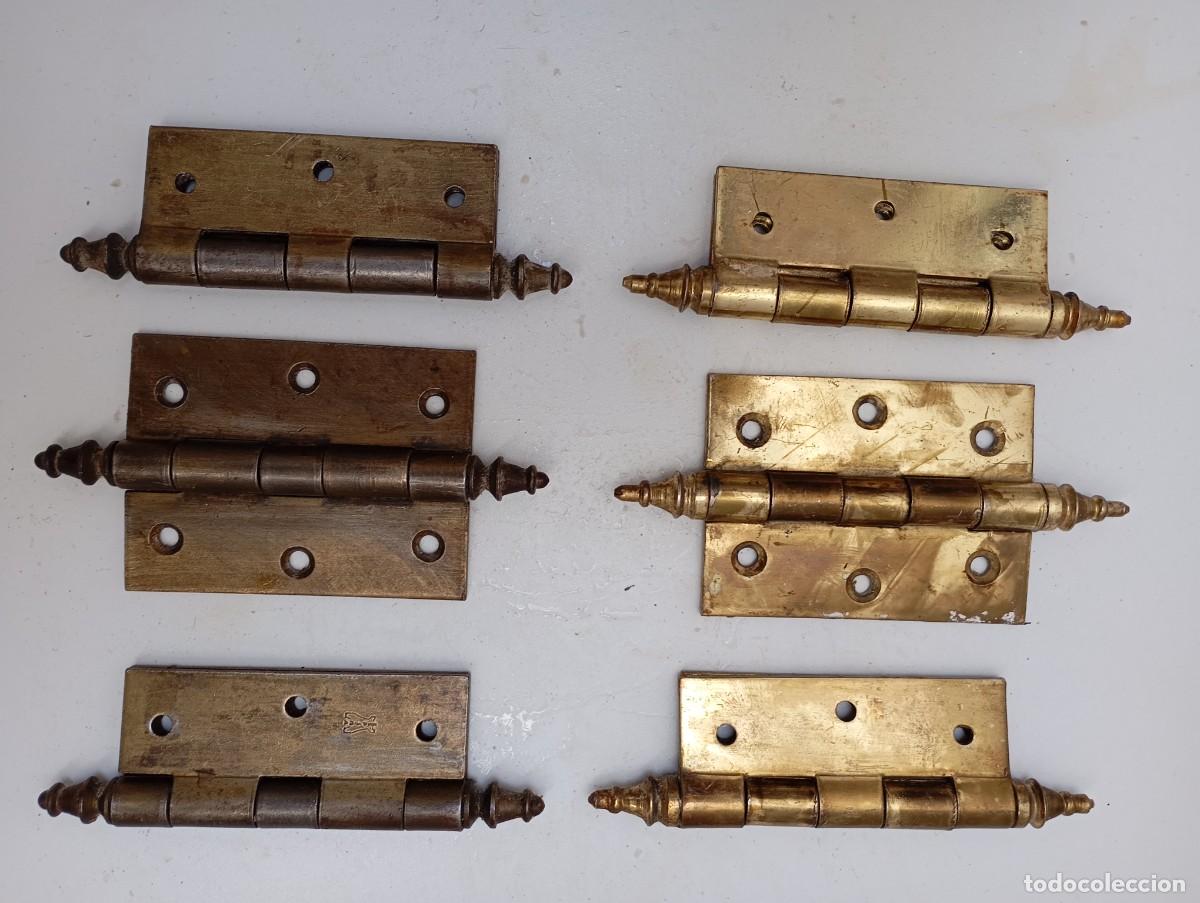 Antig&uuml;edades: 6 BISAGRAS DE BRONCE - Foto 3