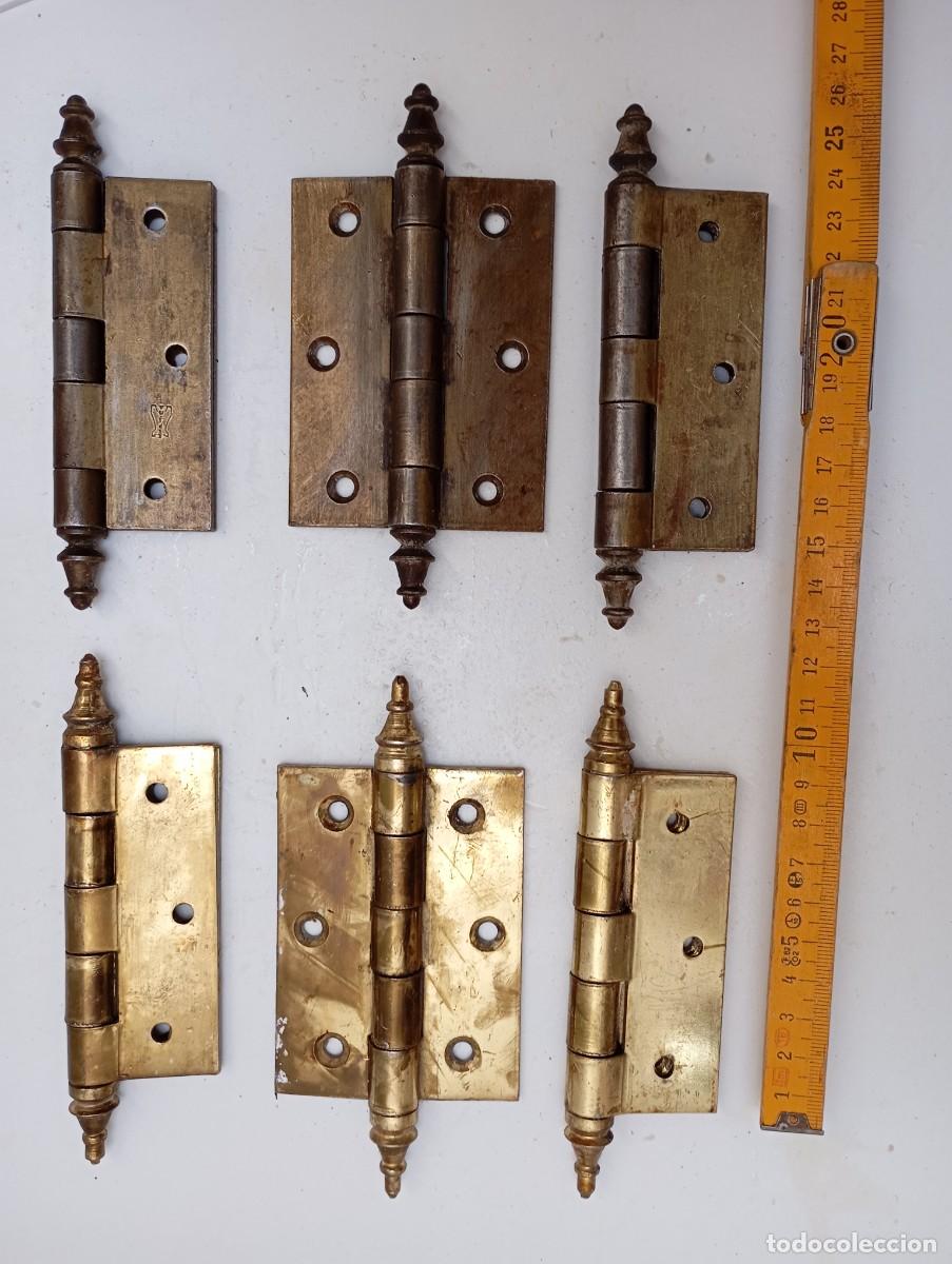 Antig&uuml;edades: 6 BISAGRAS DE BRONCE - Foto 4