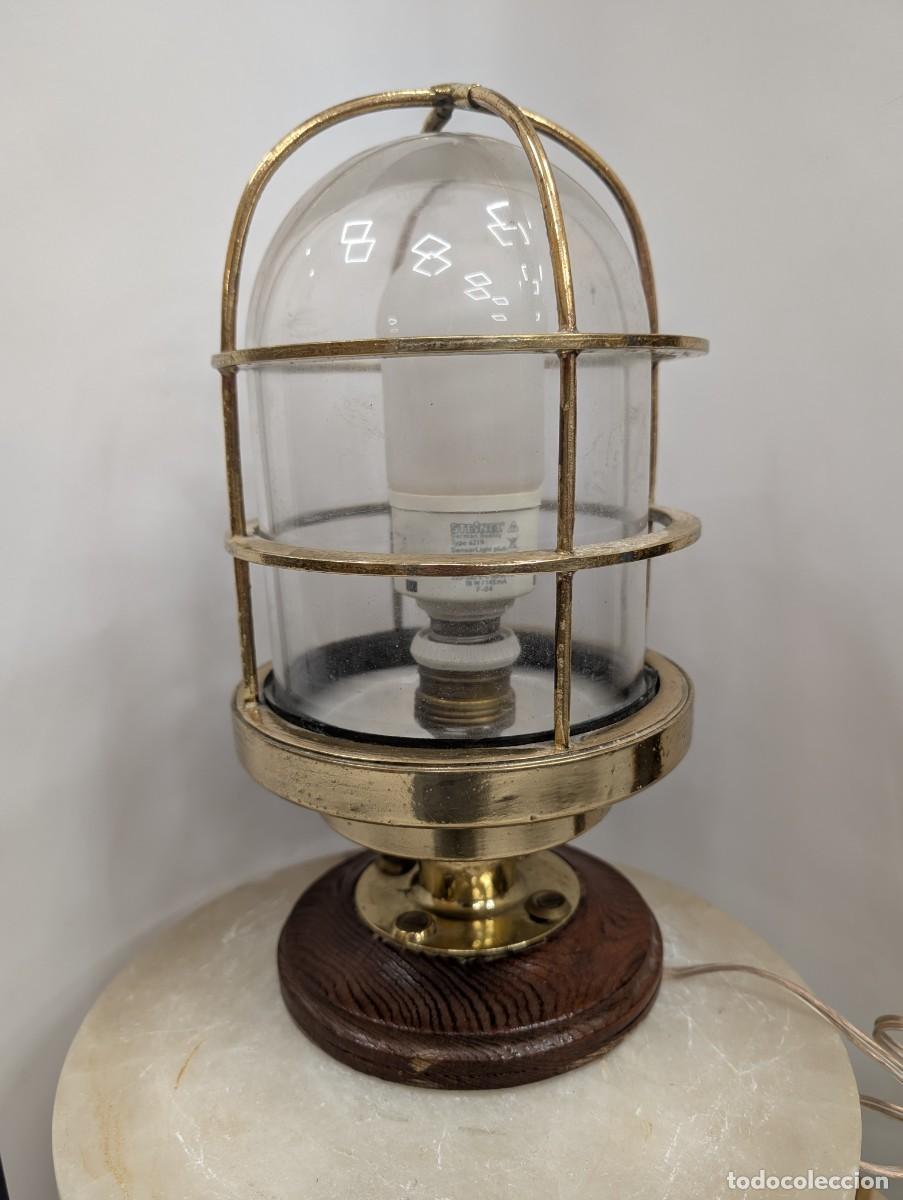 Antig&uuml;edades: FAROL NAVAL DE BRONCE - Foto 1