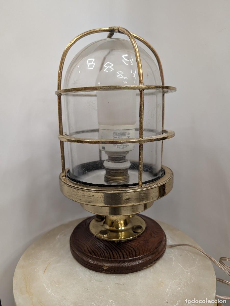 Antig&uuml;edades: FAROL NAVAL DE BRONCE - Foto 2