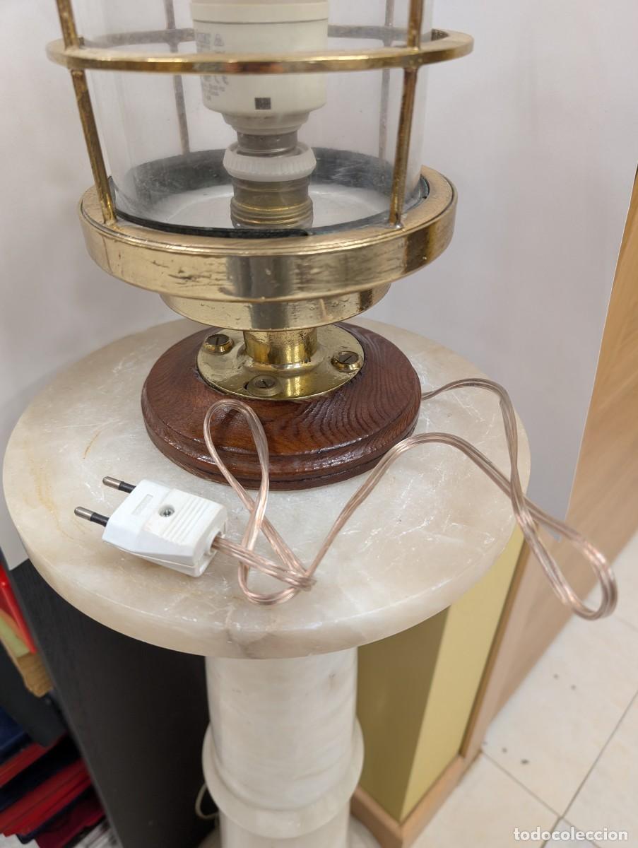 Antig&uuml;edades: FAROL NAVAL DE BRONCE - Foto 4