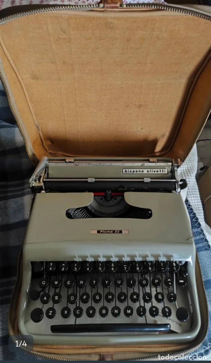 Antig&uuml;edades: M&aacute;quina de escribir Hispano Olivetti Pluma 22 - Foto 1