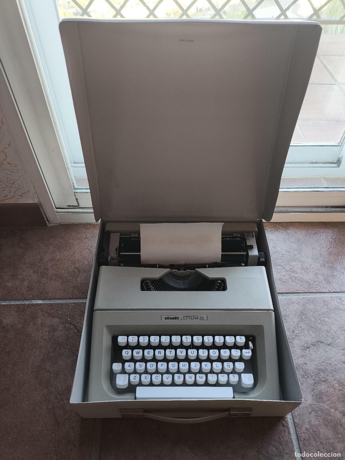 Antig&uuml;edades: OLIVETTI LETTERA 25 CON FUNDA ORIGINAL - Foto 2