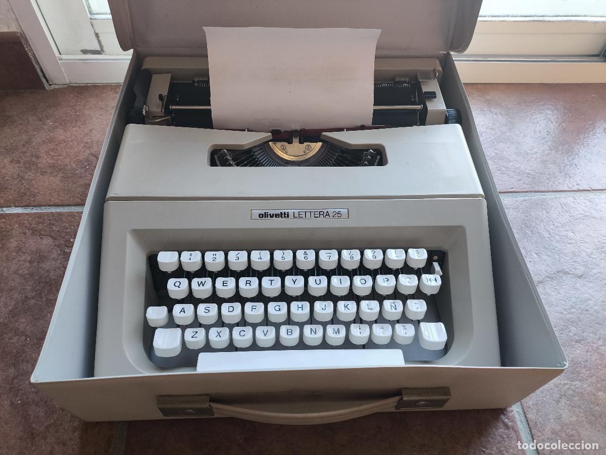 Antig&uuml;edades: OLIVETTI LETTERA 25 CON FUNDA ORIGINAL - Foto 4