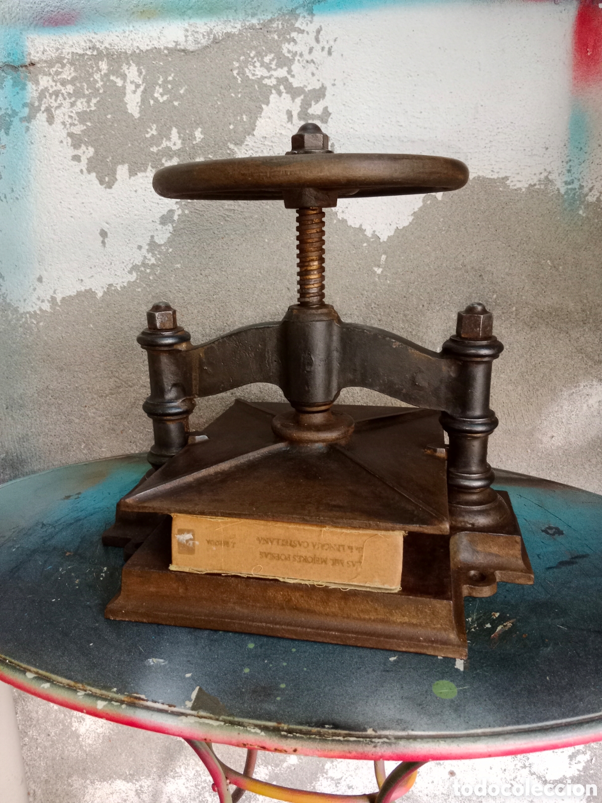 Antig&uuml;edades: Antigua Prensa de Imprenta. De Volante. ...