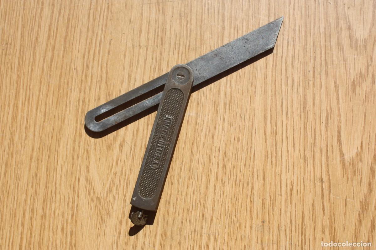 Antig&uuml;edades: Falsa escuadra de metal Stanley. - Foto 1