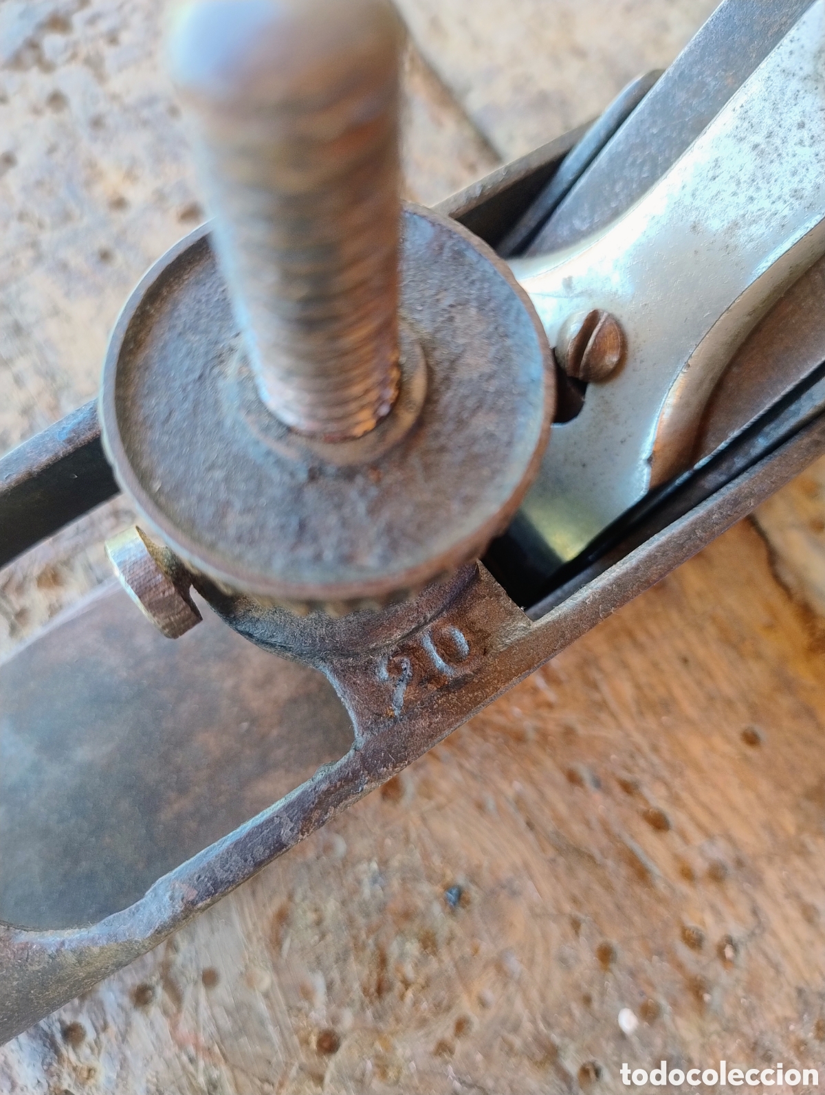 Antig&uuml;edades: Cepillo de carpintero curvo n&deg;20 - Foto 3