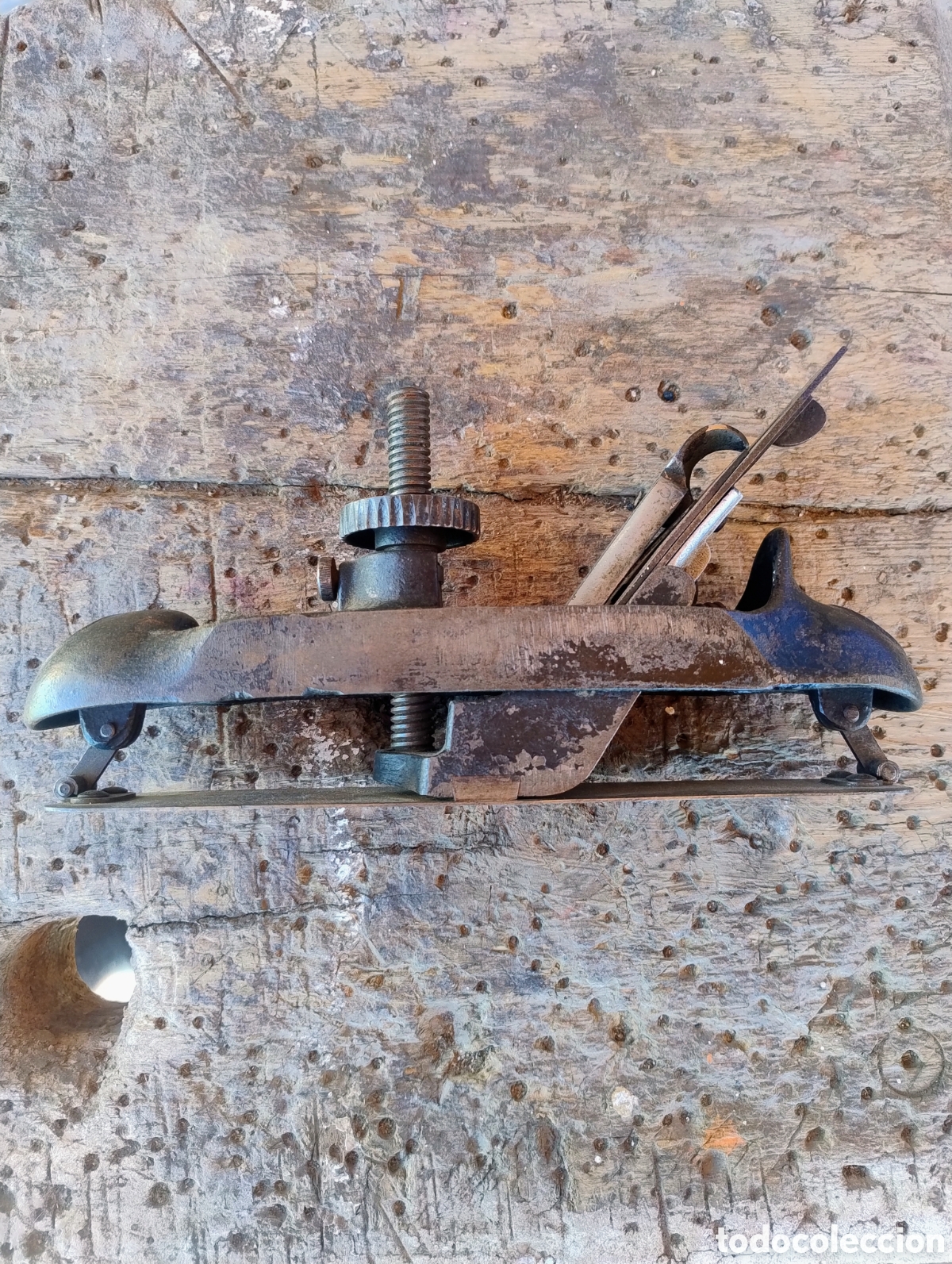 Antig&uuml;edades: Cepillo de carpintero curvo n&deg;20 - Foto 4