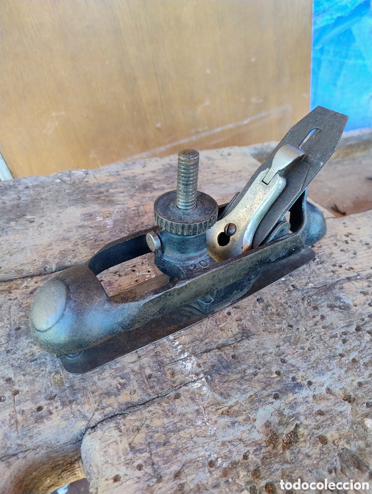 Antig&uuml;edades: Cepillo de carpintero curvo n&deg;20 - Foto 1