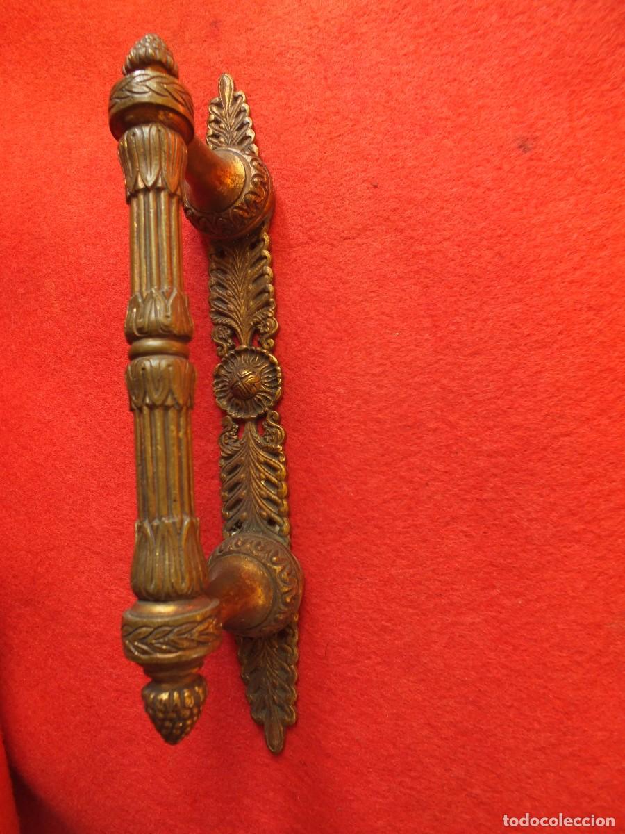 Antig&uuml;edades: GRAN TIRADOR MODERNISTA EN BRONCE POMO AGARRADERA ASA IDEAL MUEBLE O PUERTA
