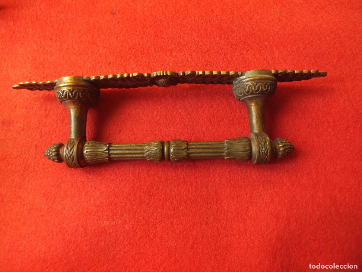 Antig&uuml;edades: GRAN TIRADOR MODERNISTA EN BRONCE POMO AGARRADERA ASA IDEAL MUEBLE O PUERTA