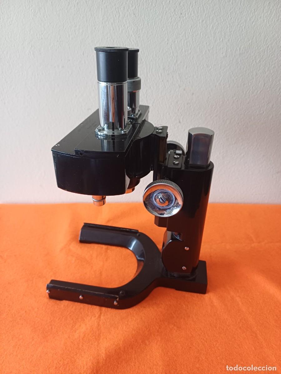 Antig&uuml;edades: MICROSCOPIO BINOCULAR DE WATSON & SONS DE BAJA POTENCIA - Foto 1