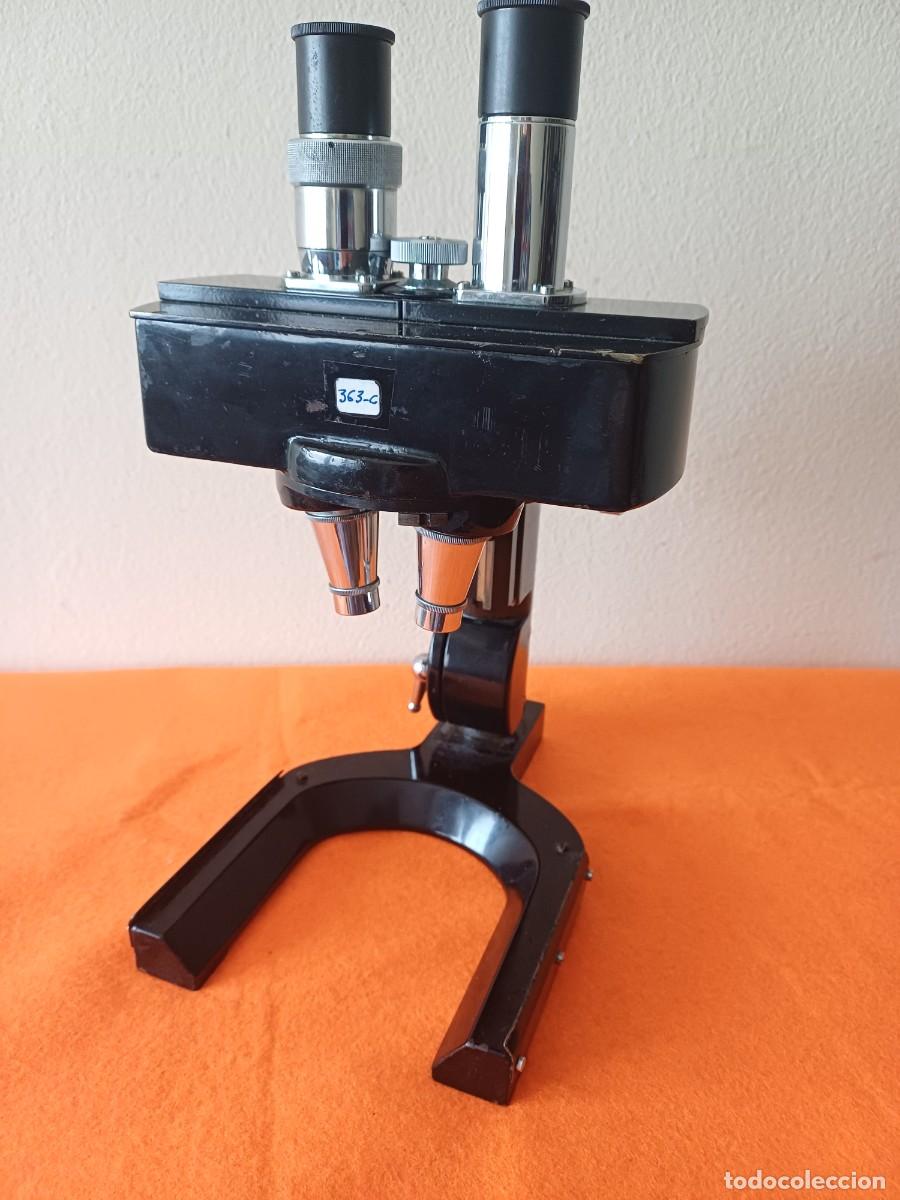 Antig&uuml;edades: MICROSCOPIO BINOCULAR DE WATSON & SONS DE BAJA POTENCIA - Foto 2