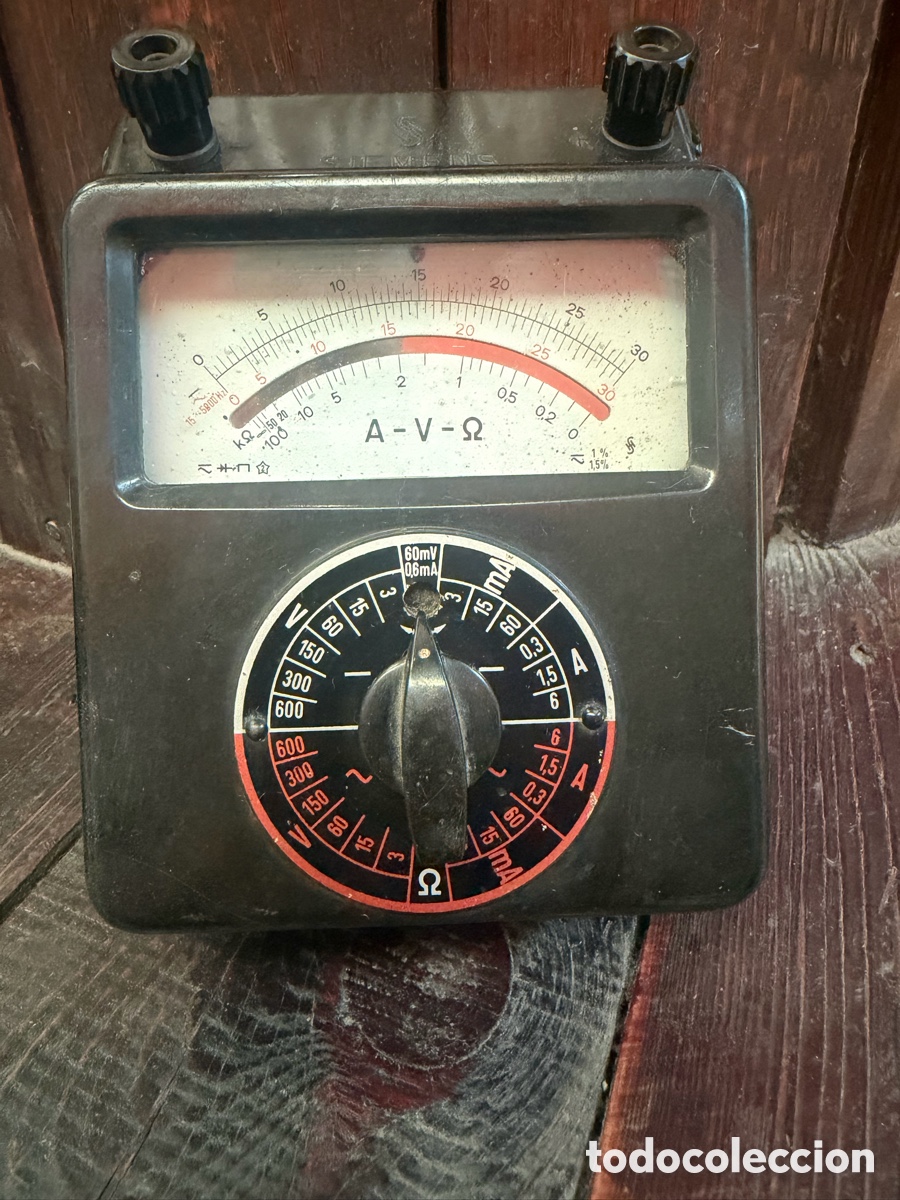 Antig&uuml;edades: Mult&iacute;metro Anal&oacute;gico Siemens Antiguo A-V-&Omega;