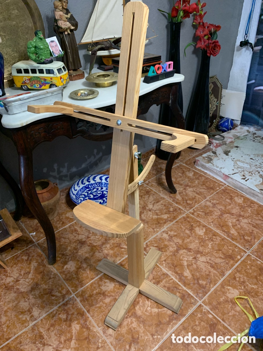 Antig&uuml;edades: Caballete encaje bolillos - Foto 2