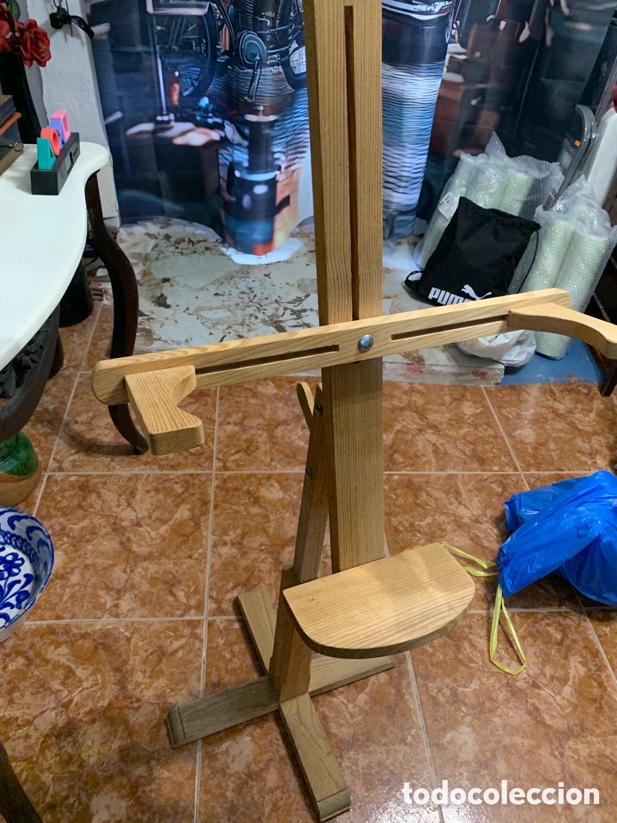 Antig&uuml;edades: Caballete encaje bolillos - Foto 1