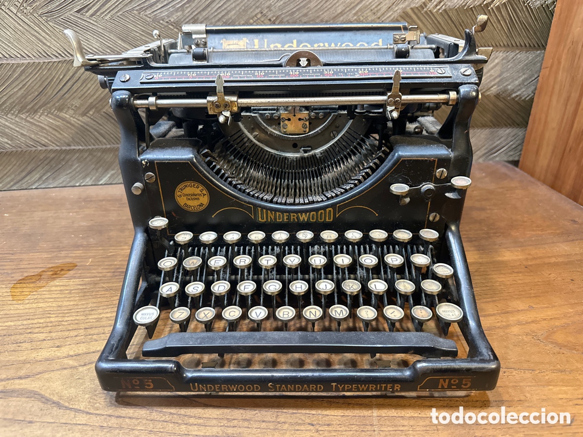 Antig&uuml;edades: MAQUINA DE ESCRIBIR UNDERWOOD MODELO N&ordm; 5. EN EXCELENTE CON INSTRUCCIONES