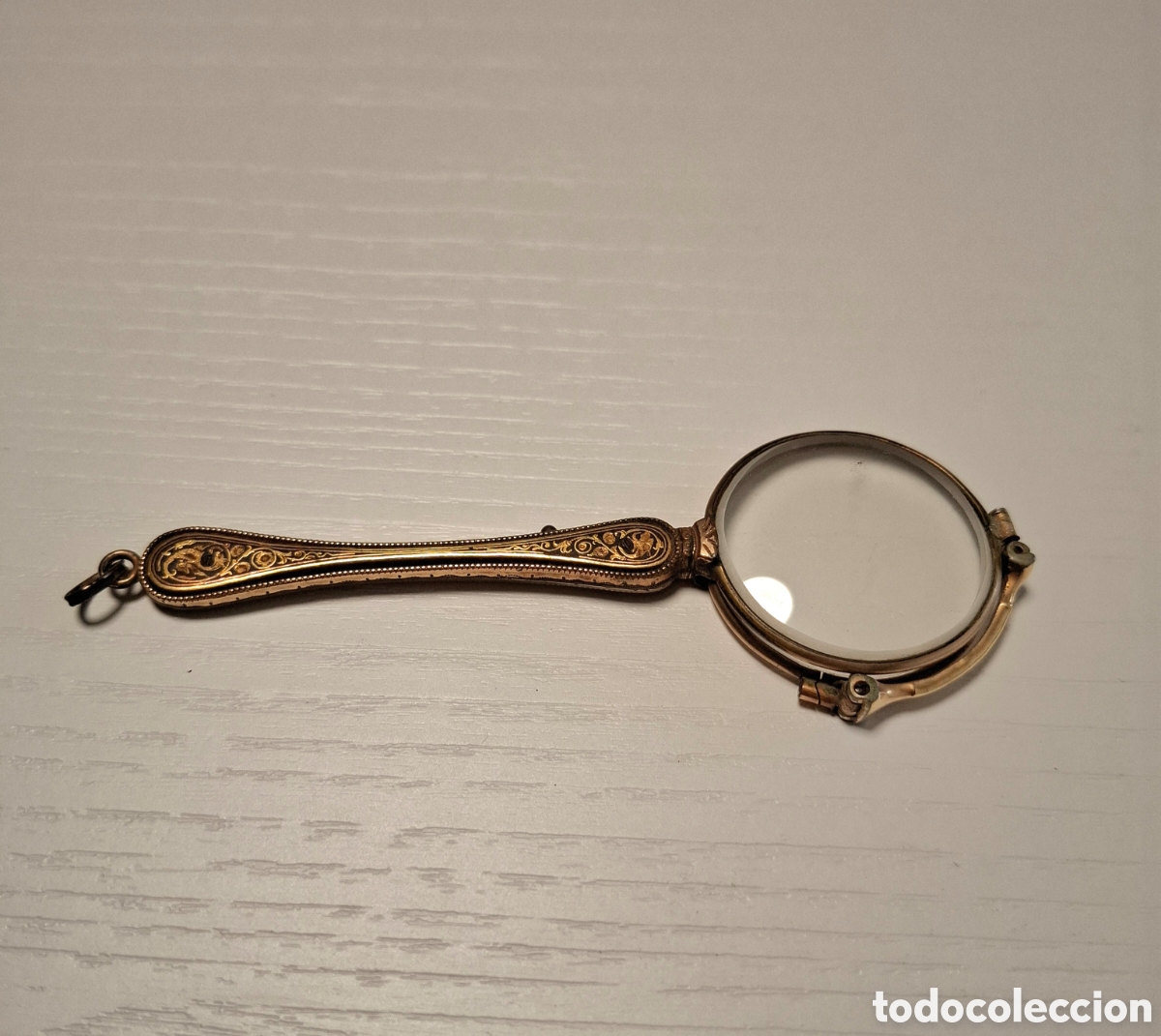 Antig&uuml;edades: Anteojos de &oacute;pera antiguos &ndash; Lorgnette plegable - Foto 2