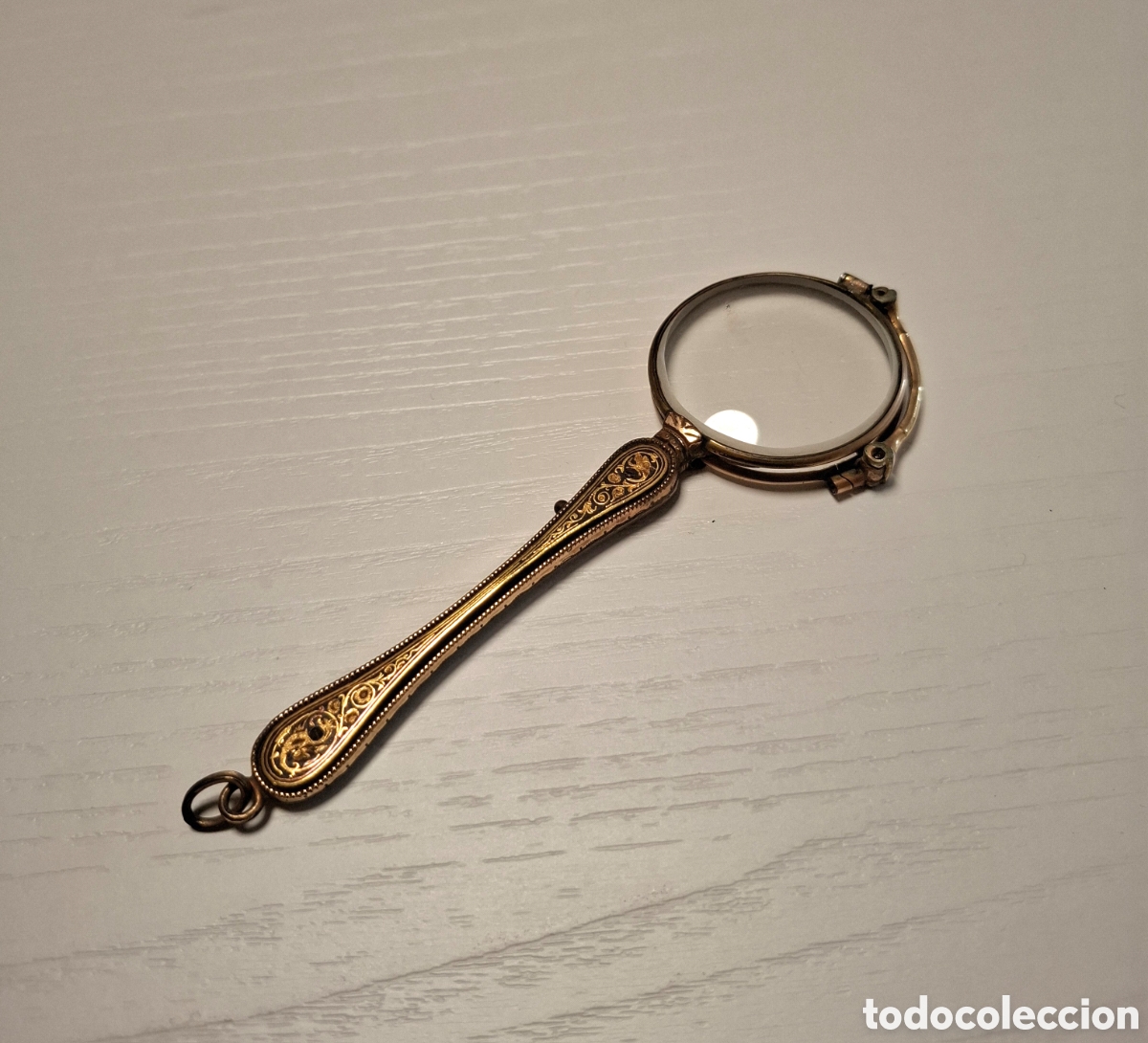 Antig&uuml;edades: Anteojos de &oacute;pera antiguos &ndash; Lorgnette plegable - Foto 3