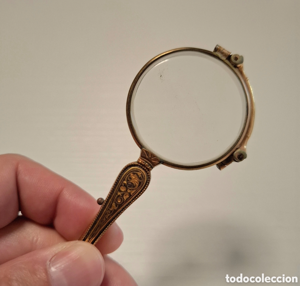 Antig&uuml;edades: Anteojos de &oacute;pera antiguos &ndash; Lorgnette plegable - Foto 1