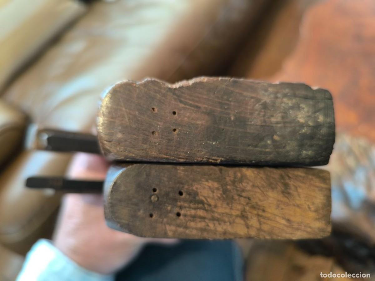 Antig&uuml;edades: PAREJA DE CEPILLOS DE MADERA, MARCA LA CONSTRUCTORA DE EINES N&ordm; 26 Y 32 - Foto 6