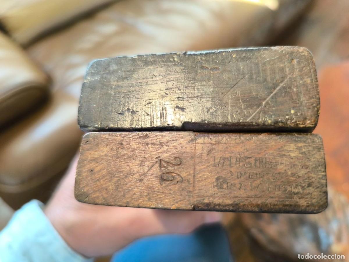 Antig&uuml;edades: PAREJA DE CEPILLOS DE MADERA, MARCA LA CONSTRUCTORA DE EINES N&ordm; 26 Y 32 - Foto 7