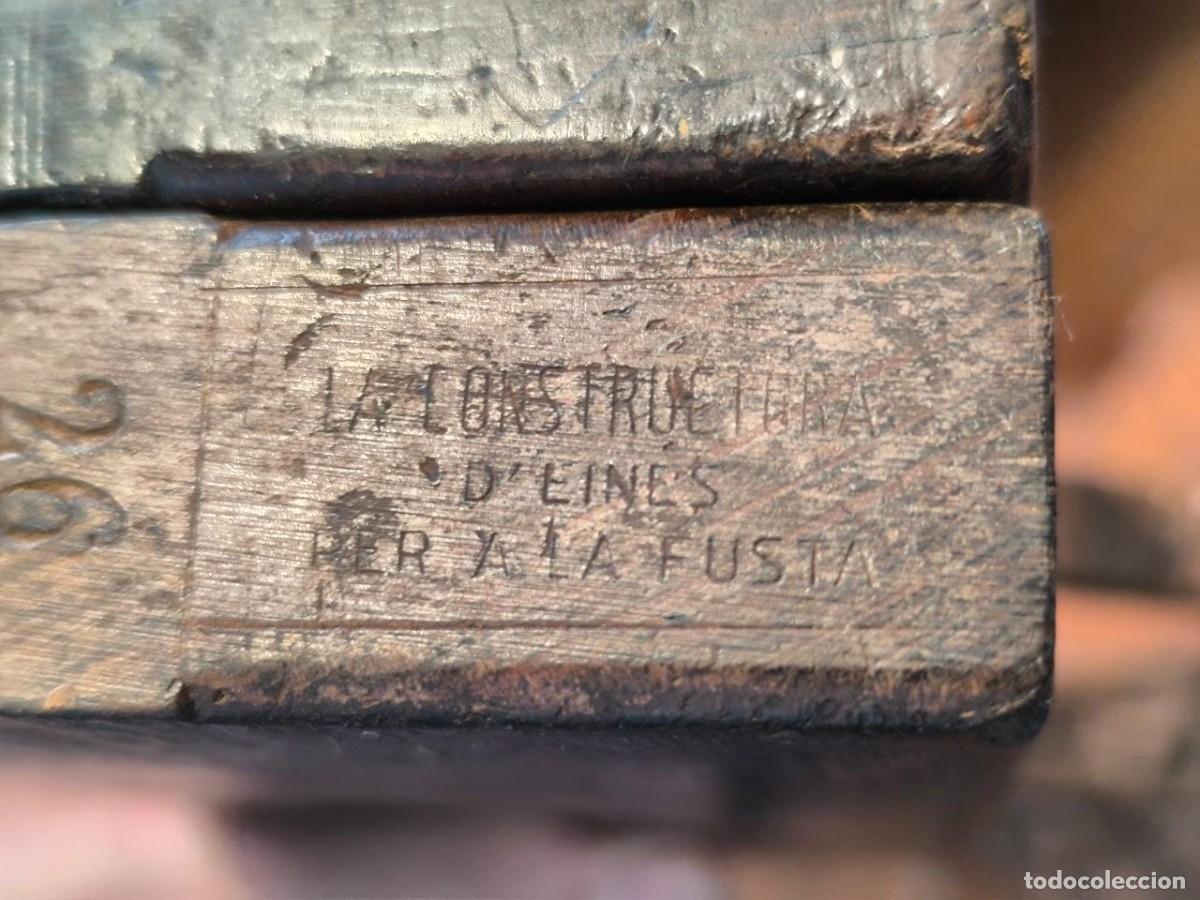 Antig&uuml;edades: PAREJA DE CEPILLOS DE MADERA, MARCA LA CONSTRUCTORA DE EINES N&ordm; 26 Y 32 - Foto 8