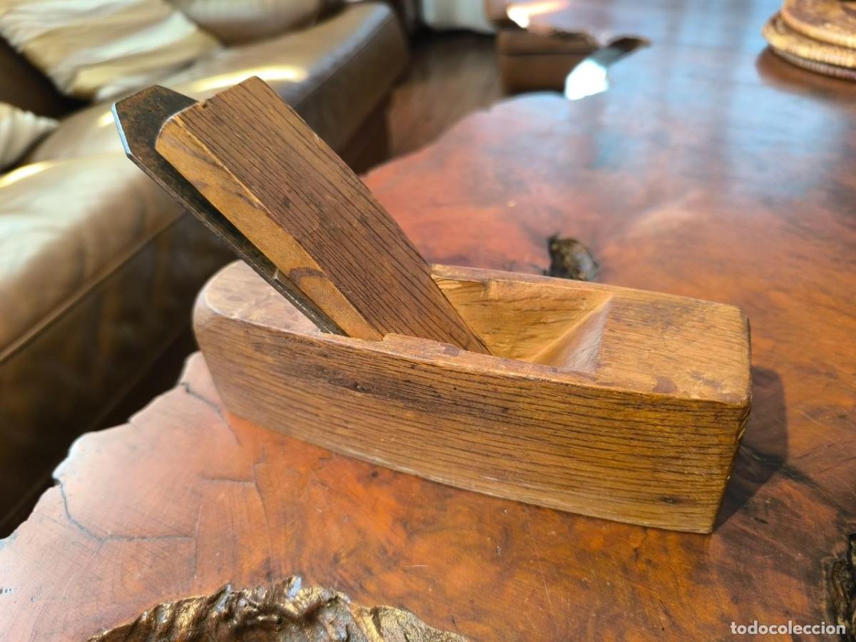 Antig&uuml;edades: CEPILLO DE MADERA DE ROBLE - Foto 1