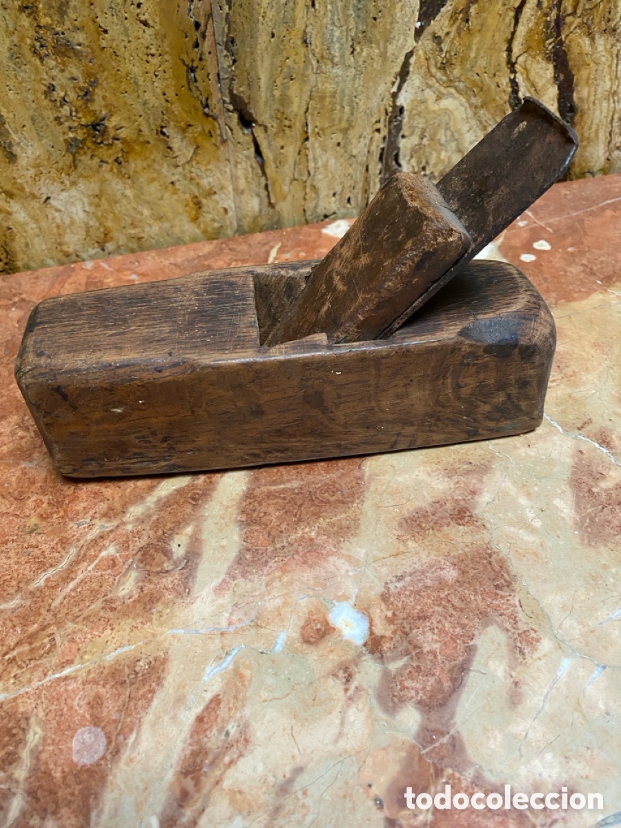 Antig&uuml;edades: Cepillo de madera carpintero antiguo - Foto 2
