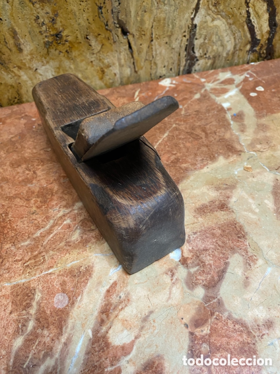 Antig&uuml;edades: Cepillo de madera carpintero antiguo - Foto 4