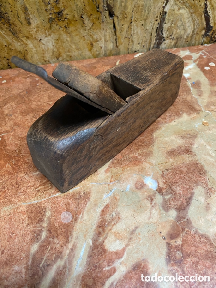 Antig&uuml;edades: Cepillo de madera carpintero antiguo - Foto 5