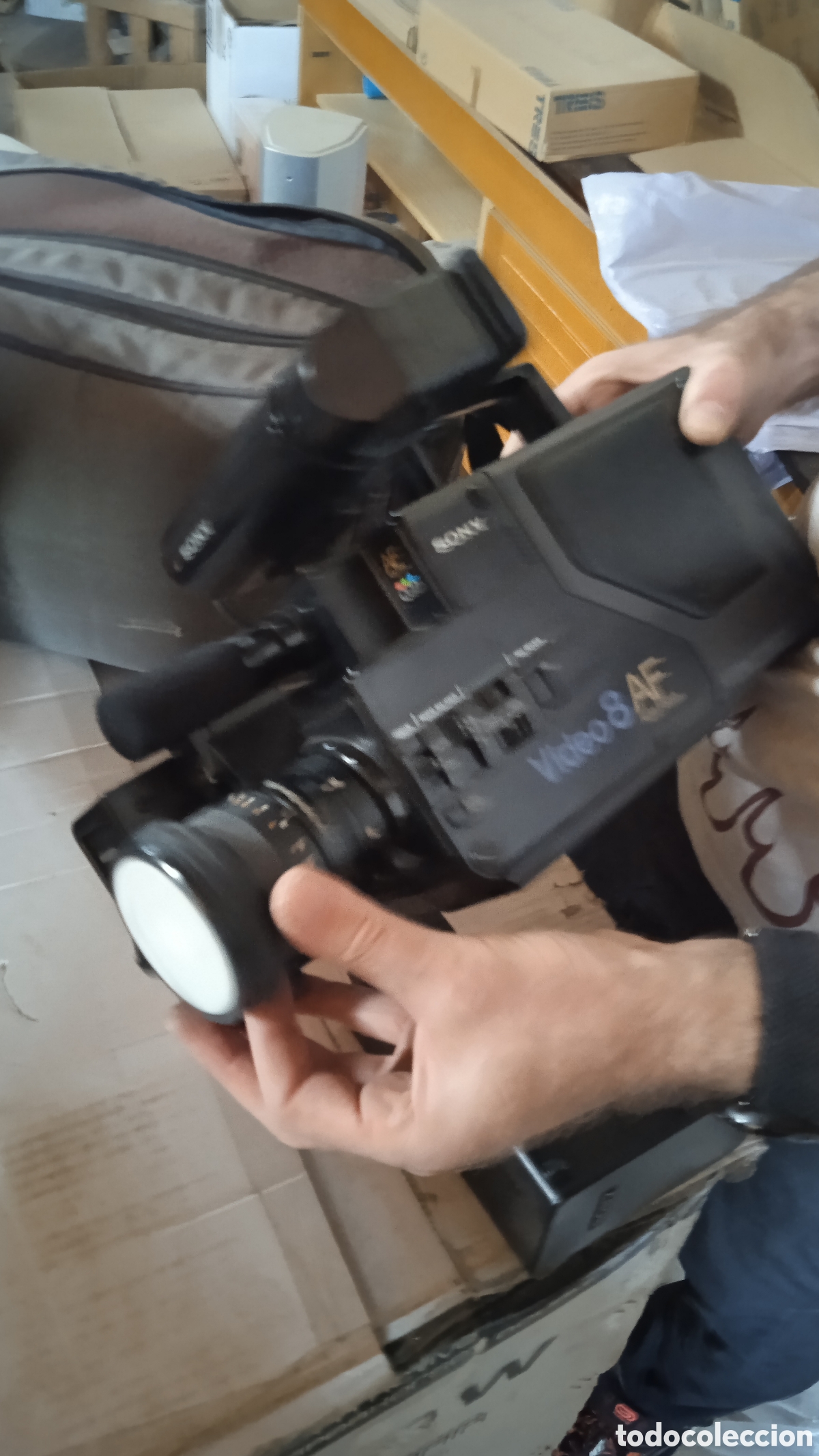 Antig&uuml;edades: Videocamara Sony CCD V8AF 8 AF Vintage con funda completa - Foto 5