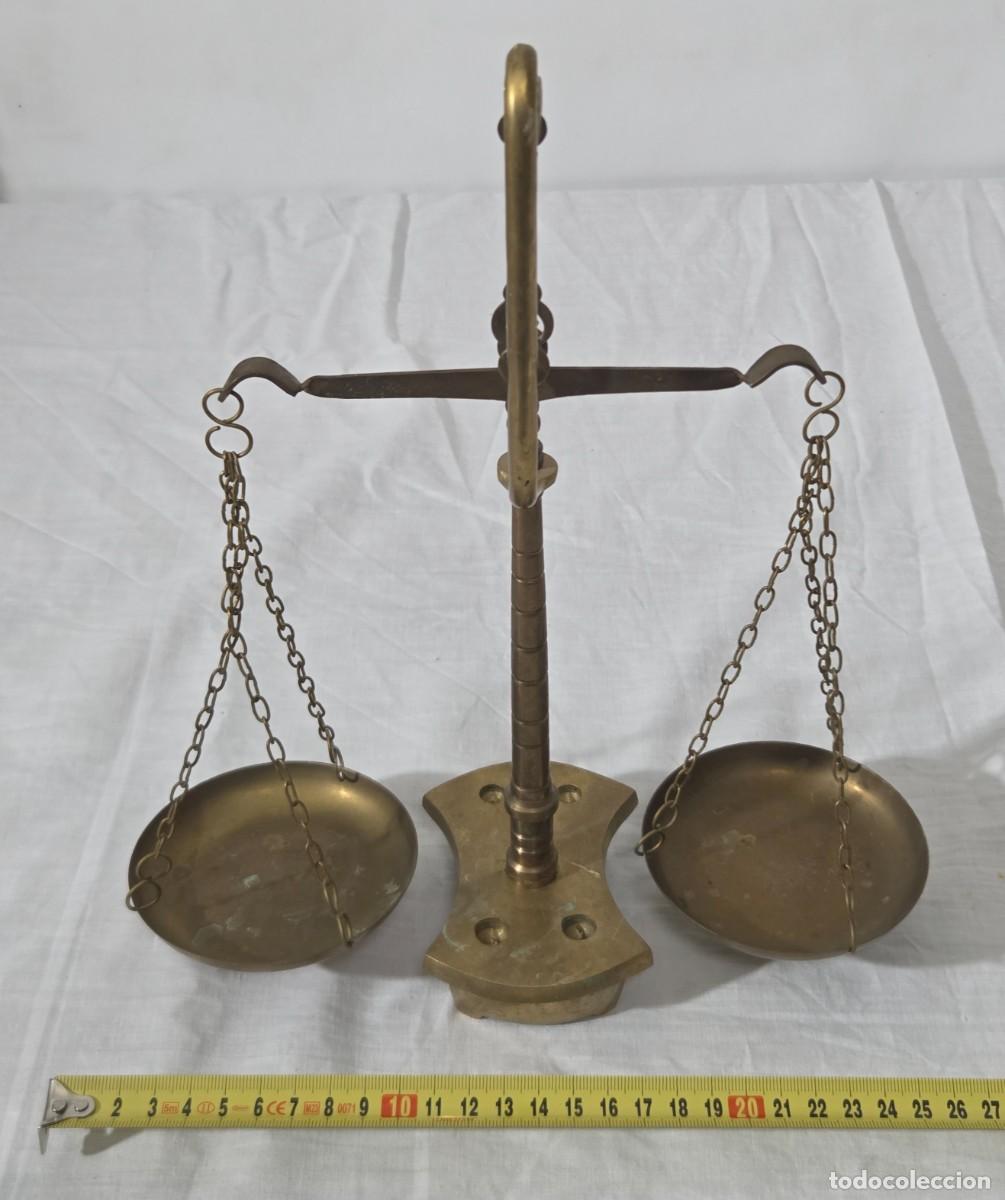 Antig&uuml;edades: Gran Balanza de lat&oacute;n, bien equilibrada - Foto 12