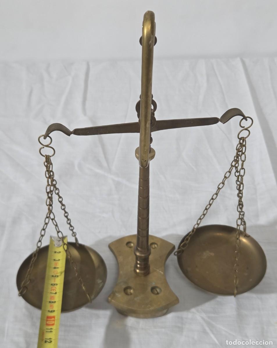 Antig&uuml;edades: Gran Balanza de lat&oacute;n, bien equilibrada - Foto 14