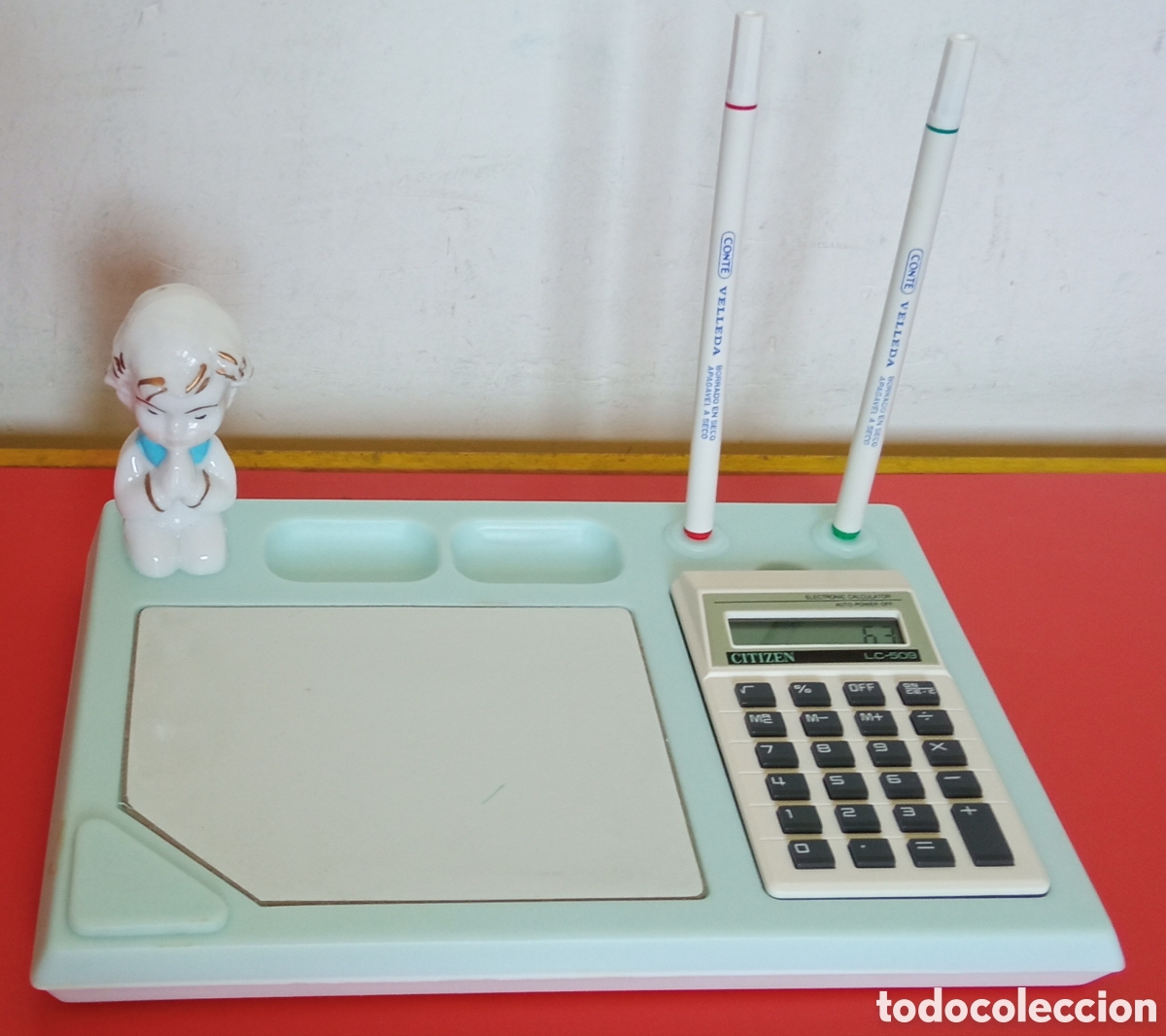Antig&uuml;edades: PIZARRA AXUL Y CALCULADORA CITIZEN PRIMERA 1&ordf; COMUNI&Oacute;N.MAYSE 80'S.NUEVA.