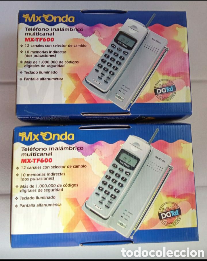 Tel&eacute;fonos: Tel&eacute;fono inal&aacute;mbrico vintage finales de los 90 - Foto 1