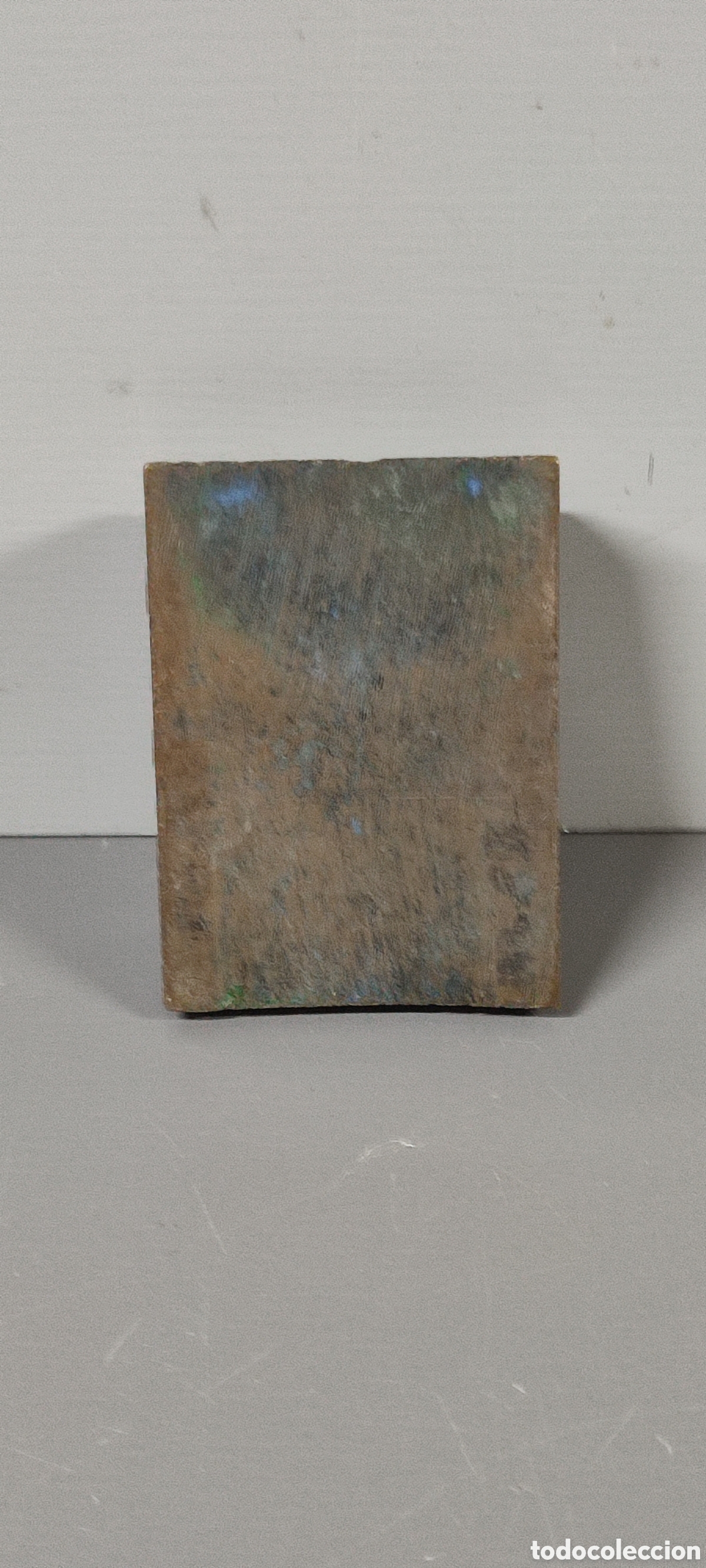 Antig&uuml;edades: Antiguo cu&ntilde;o de imprenta de bronce. Mide aproximadamente 3 x 5 - Foto 2