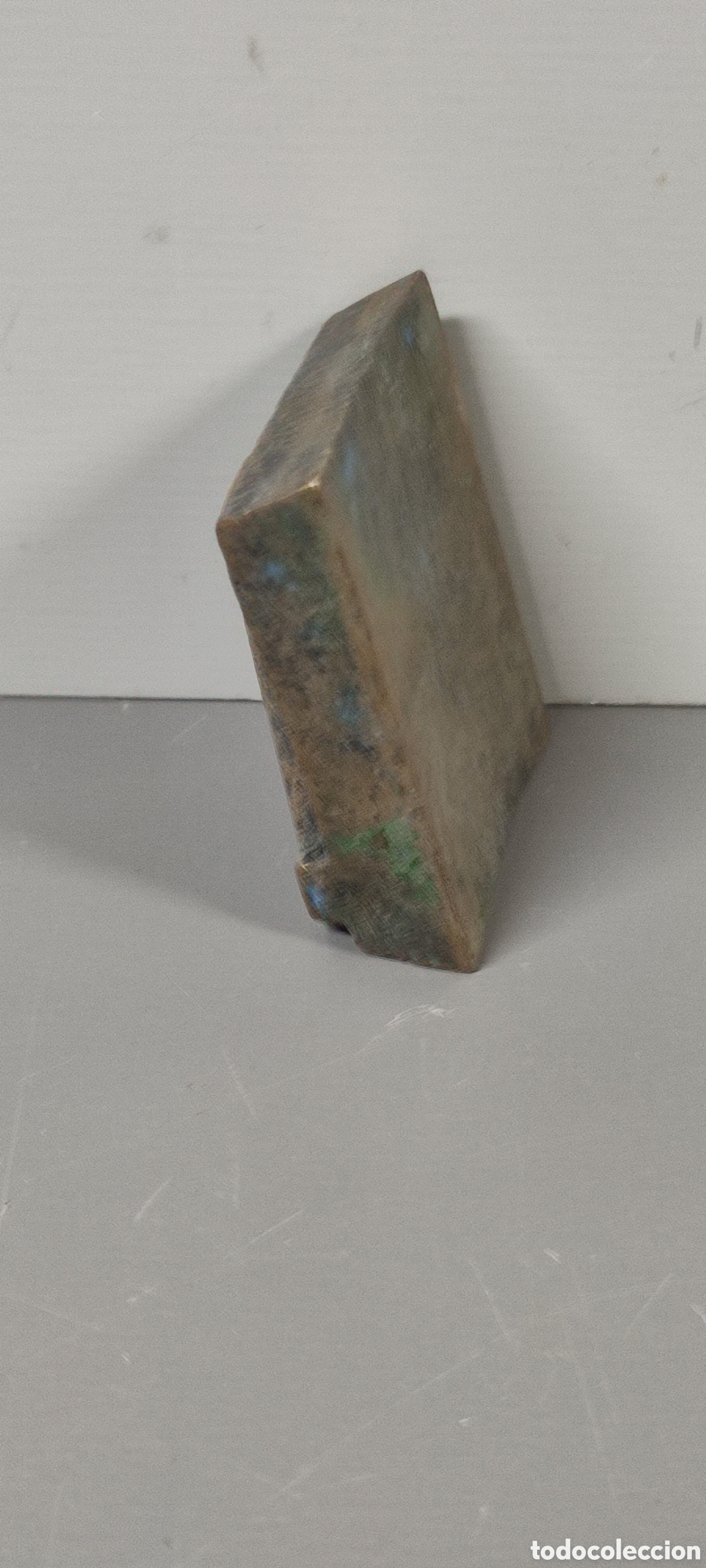 Antig&uuml;edades: Antiguo cu&ntilde;o de imprenta de bronce. Mide aproximadamente 3 x 5 - Foto 3