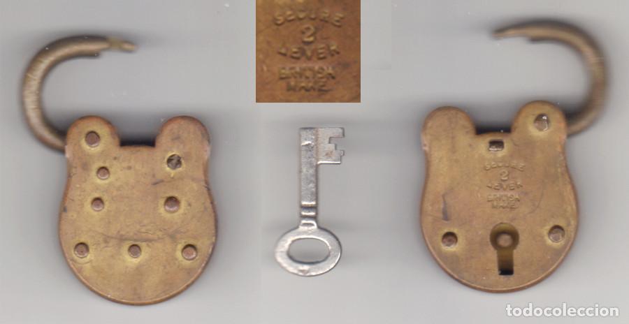 Antig&uuml;edades: CANDADO ANTIGUO - SEGUR LEVEL - REINO UNIDO