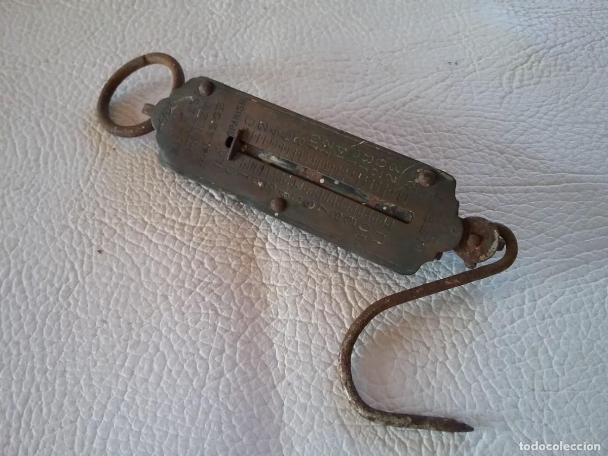 Antig&uuml;edades: ANTIGUA BALANZA PESO MANUAL DE BOLSILLO POCKET BALANCE HUGHES