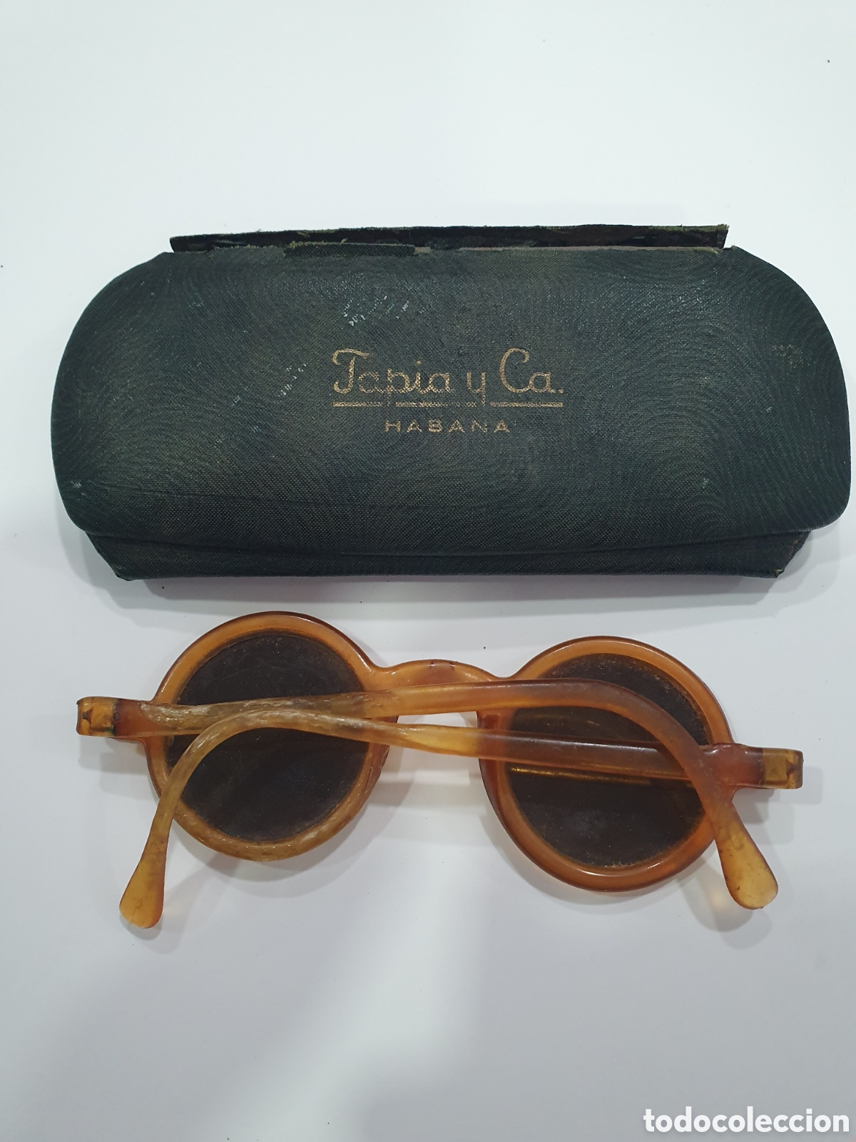Antig&uuml;edades: Antiguas gafas de pasta. (L61) - Foto 1