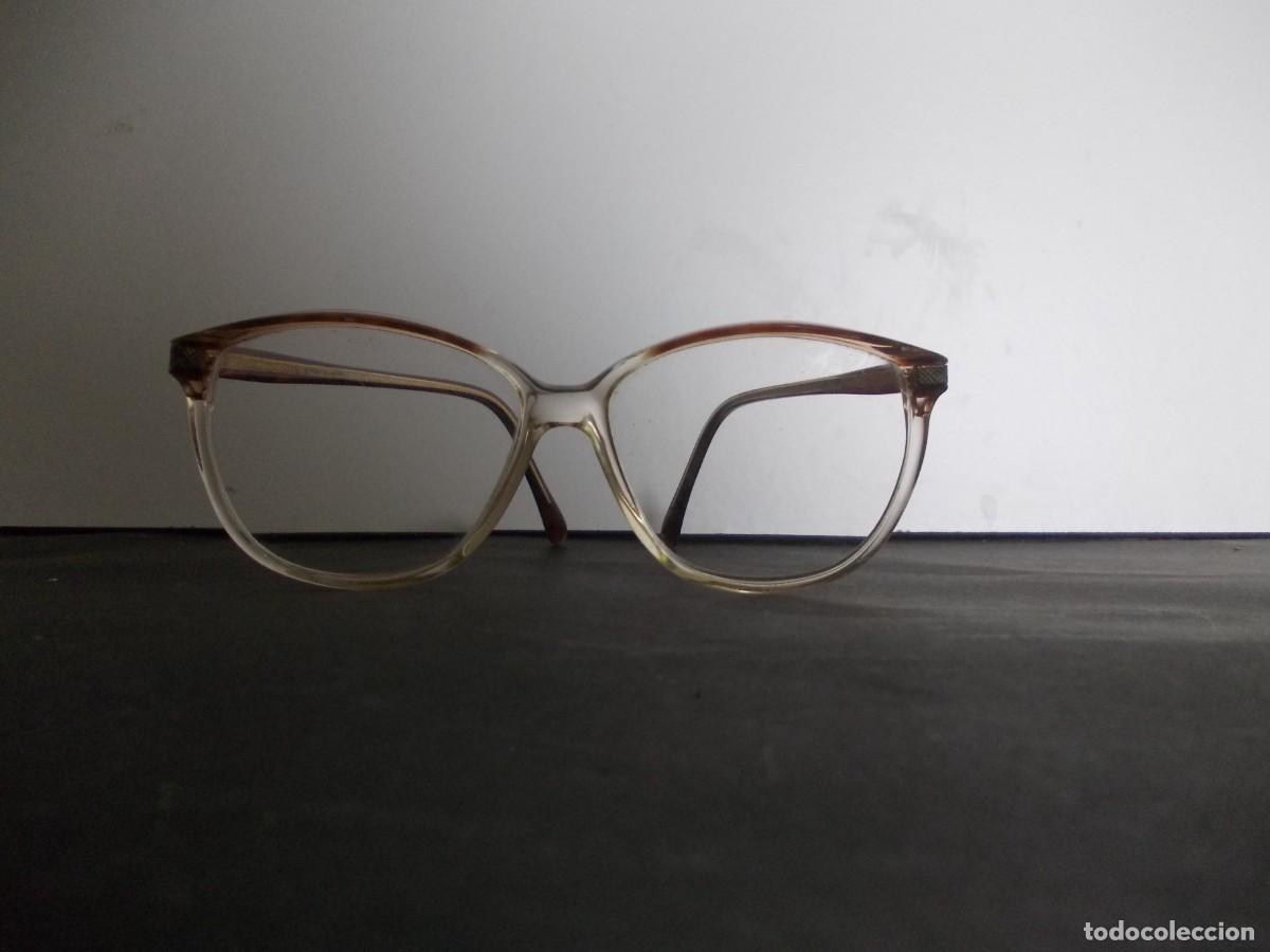 Antig&uuml;edades: Gafas vintage Visage France Montura transparente bicolor con estilo cl&aacute;sico