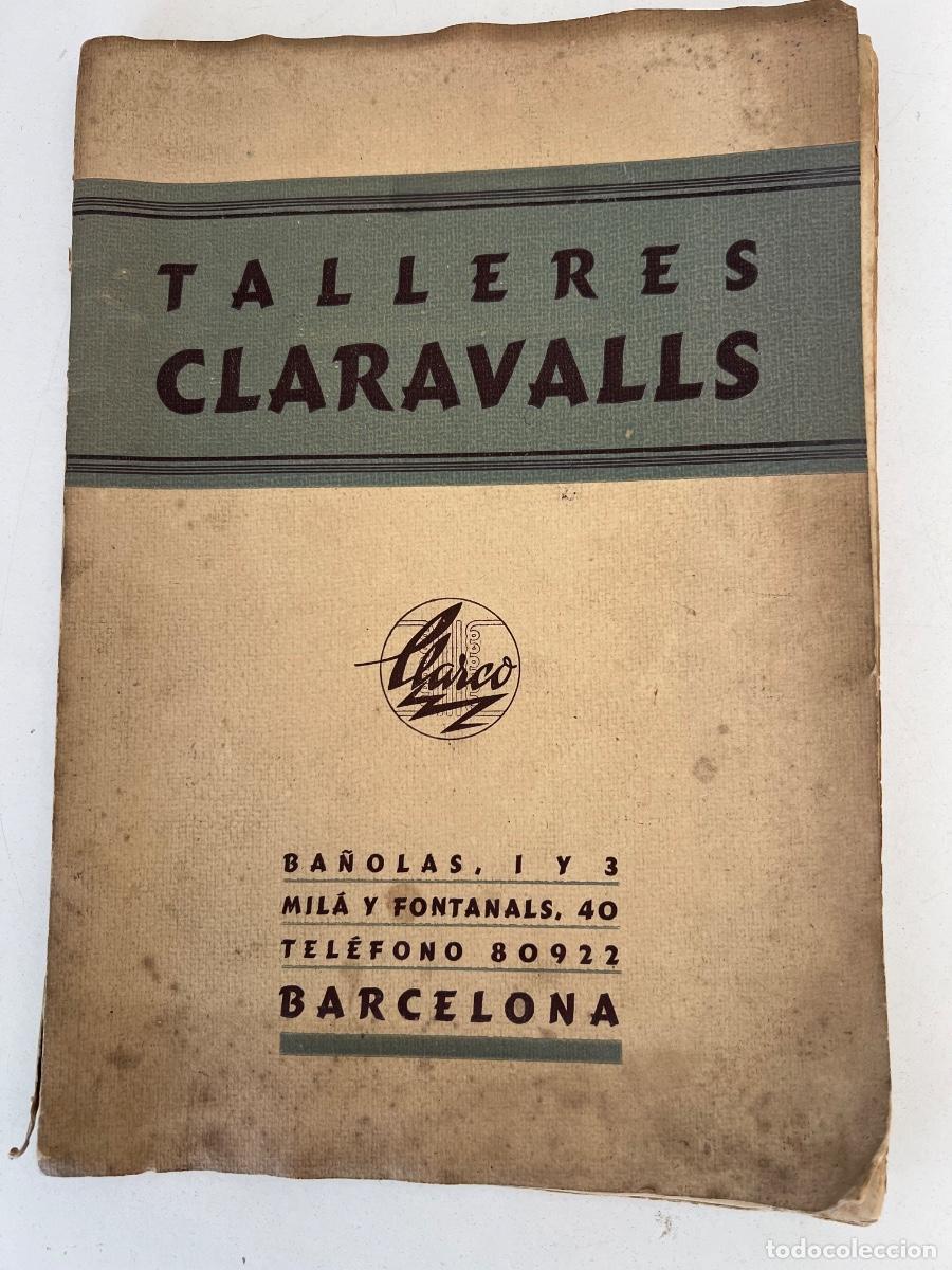 Antig&uuml;edades: CLARCO TALLERES CLARAVALLS CATALOGO TRANSFORMADORES 1944