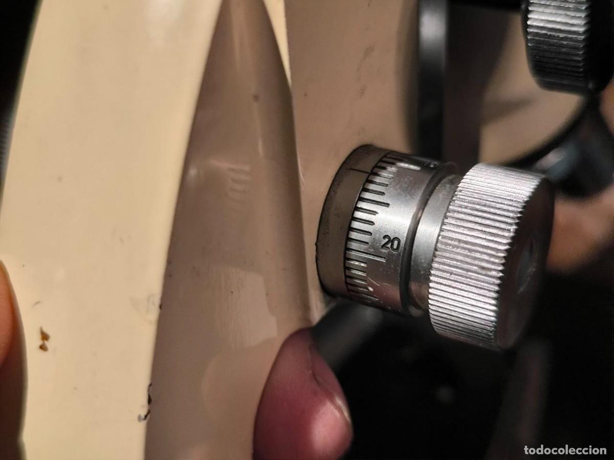 Antig&uuml;edades: Antiguo microscopio &oacute;ptico profesional con luz. FUNCIONA - Foto 12