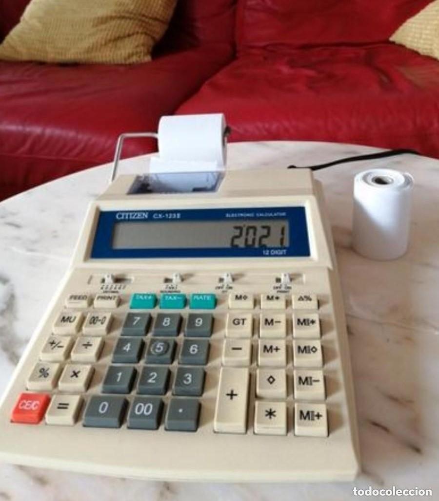 Oggetti Antichi: CALCULADORA EL&Eacute;CTRICA CITIZEN CX 123 II